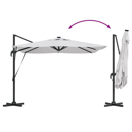 Roma Parasol Beige 286 X 284 X 270 Cm Aluminium En Polyester