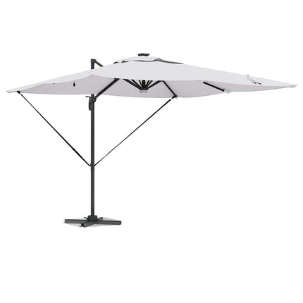 Roma Parasol Beige 286 X 284 X 270 Cm Aluminium En Polyester