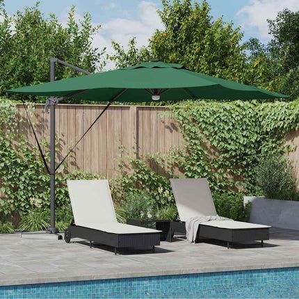 Roma Parasol Beige 286 X 284 X 270 Cm Aluminium En Polyester