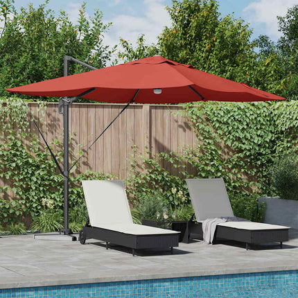Parasol 351 X 250 X 253 Cm Polyester En Aluminium
