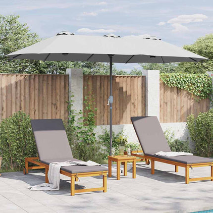 Tuinparasol 370 X 197 X 239 Cm Polyester En Aluminium
