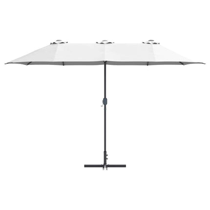 Tuinparasol 370 X 197 X 239 Cm Polyester En Aluminium