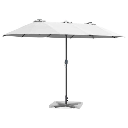 Tuinparasol 370 X 197 X 239 Cm Polyester En Aluminium