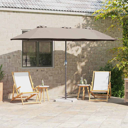 Tuinparasol 370 X 197 X 239 Cm Polyester En Aluminium