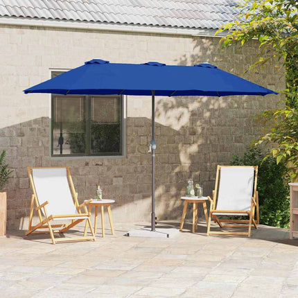 Tuinparasol 370 X 197 X 239 Cm Polyester En Aluminium