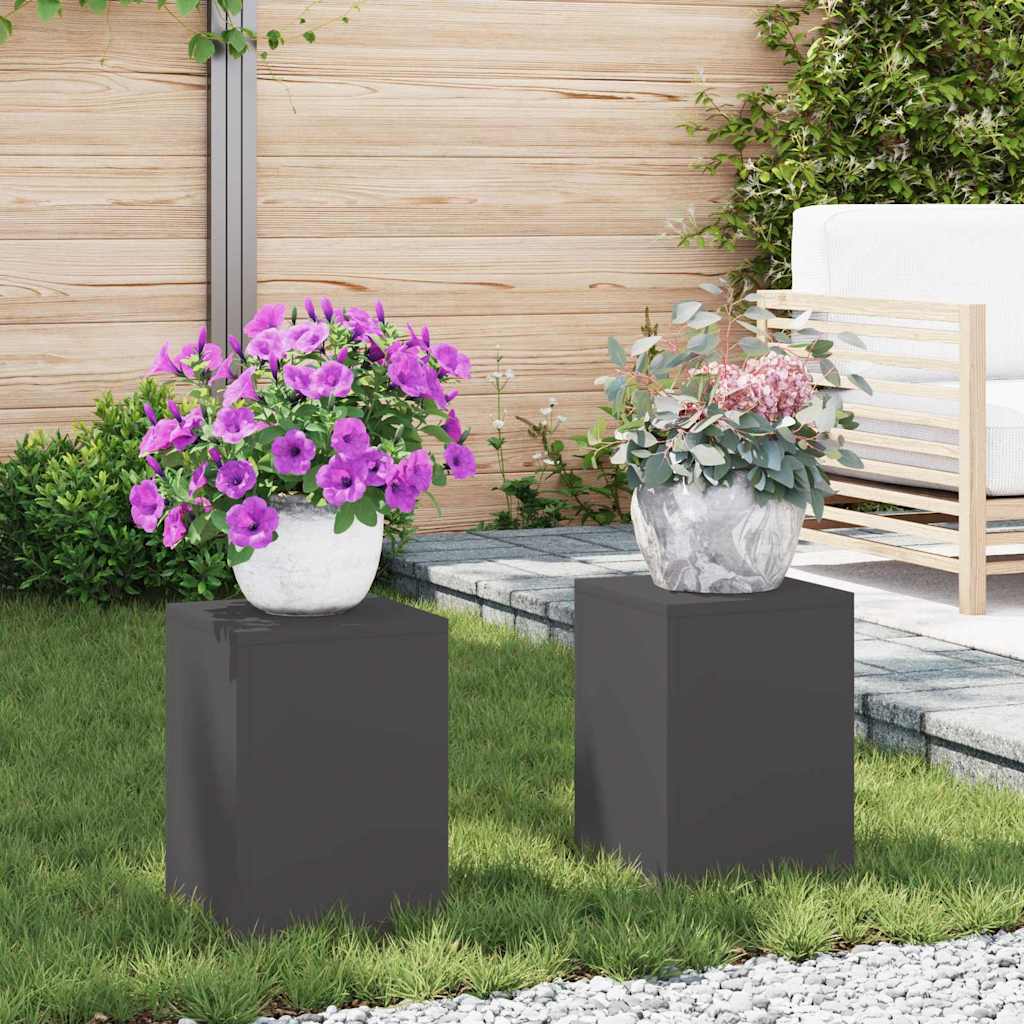 Plantenstandaard 2 Pcs 24 X 24 X 35 Cm Staal