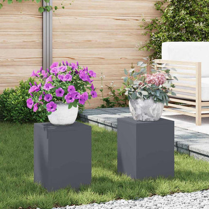 Plantenstandaard 2 Pcs Roestig 24 X 24 X 75 Cm