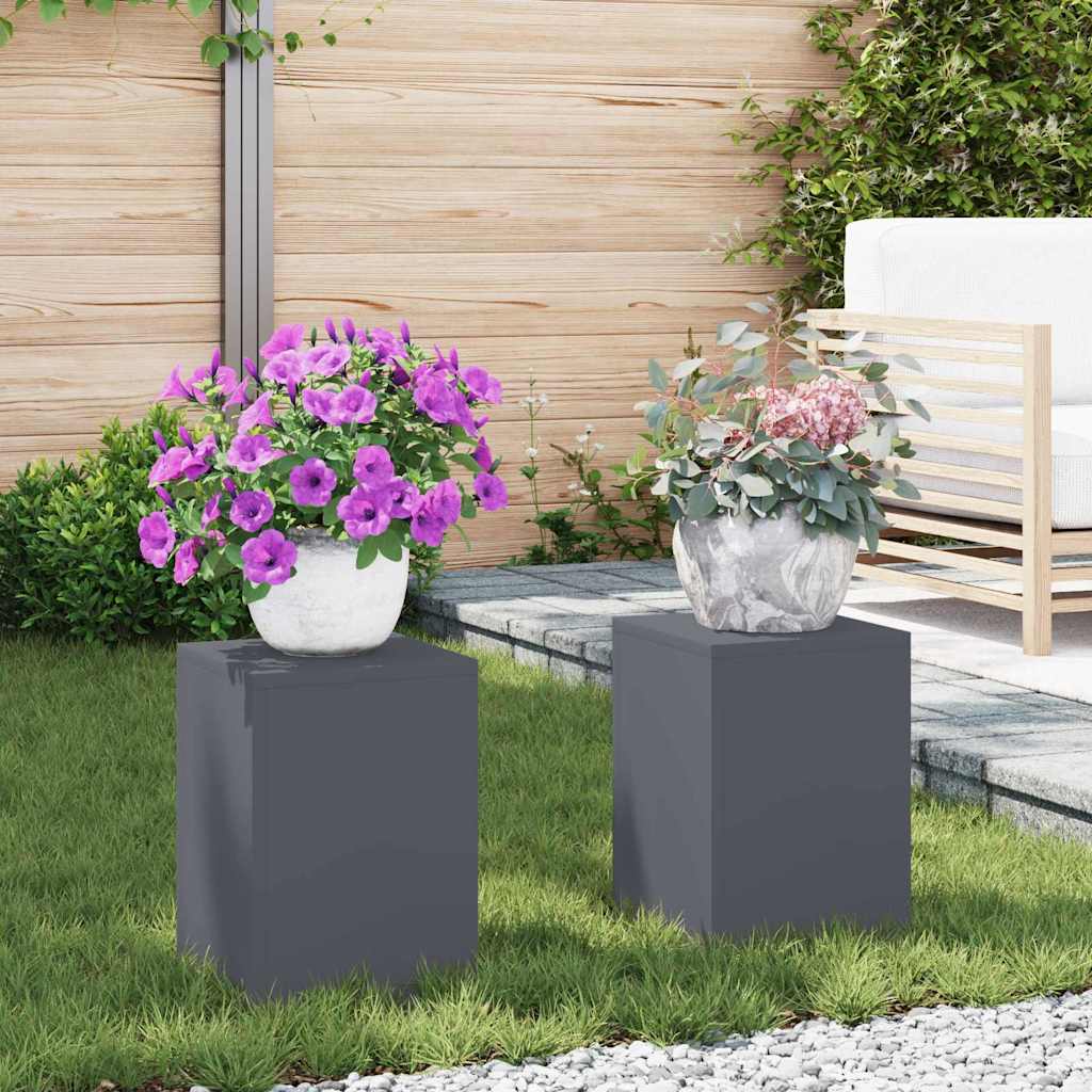 Plantenstandaard 2 Pcs 24 X 24 X 35 Cm Staal