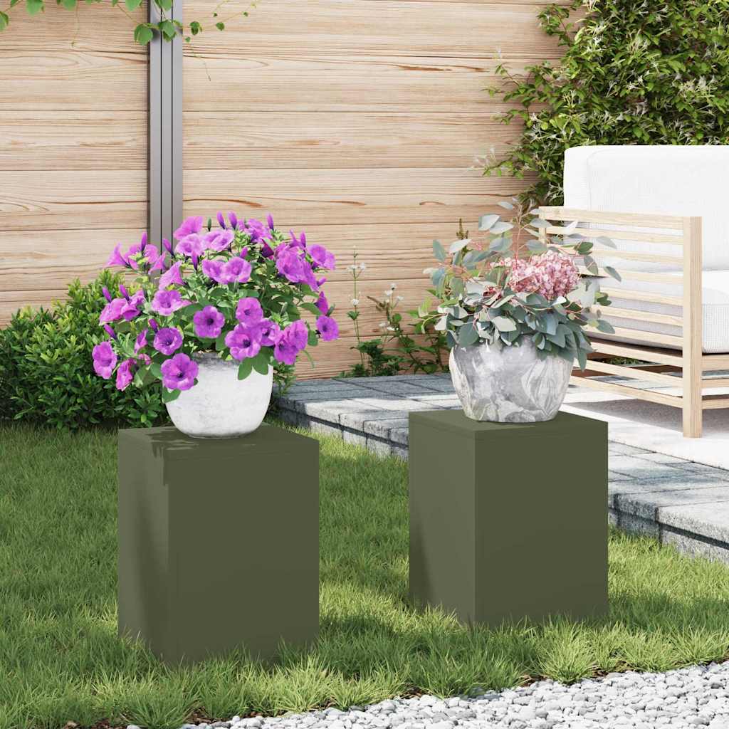 Plantenstandaard 2 Pcs 24 X 24 X 35 Cm Staal