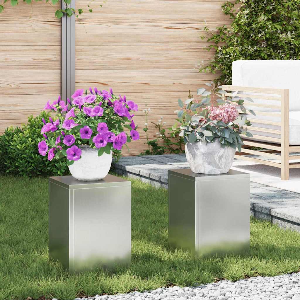 Plantenstandaard 2 Pcs 24 X 24 X 35 Cm Staal