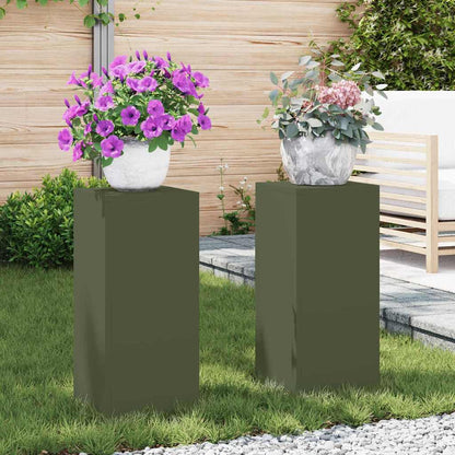 Plantenstandaard 2 Pcs 24 X 24 X 35 Cm Staal