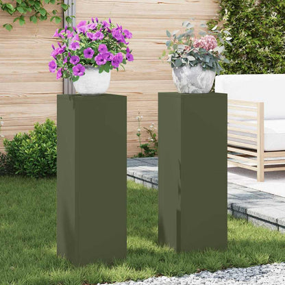 Plantenstandaard 2 Pcs 24 X 24 X 35 Cm Staal