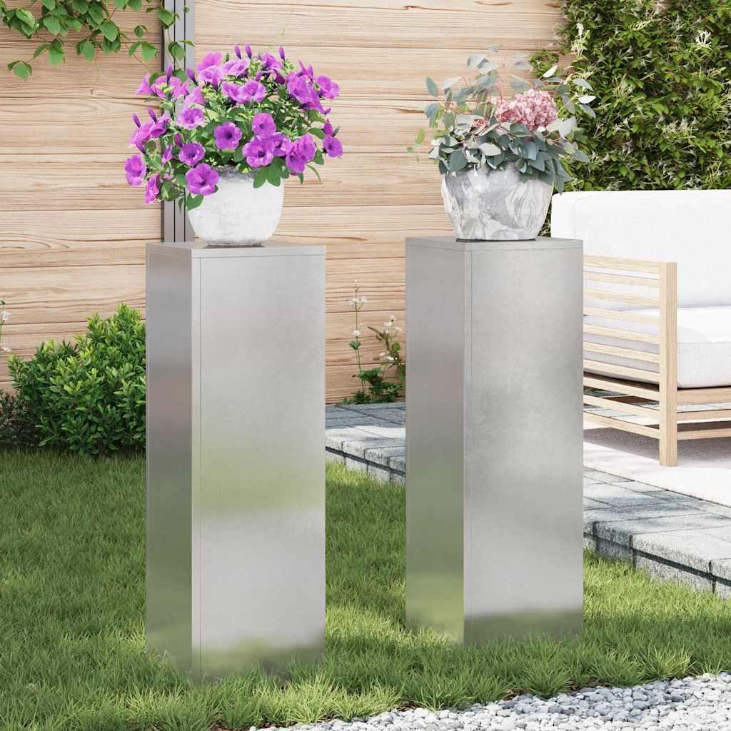 Plantenstandaard 2 Pcs 24 X 24 X 35 Cm Staal