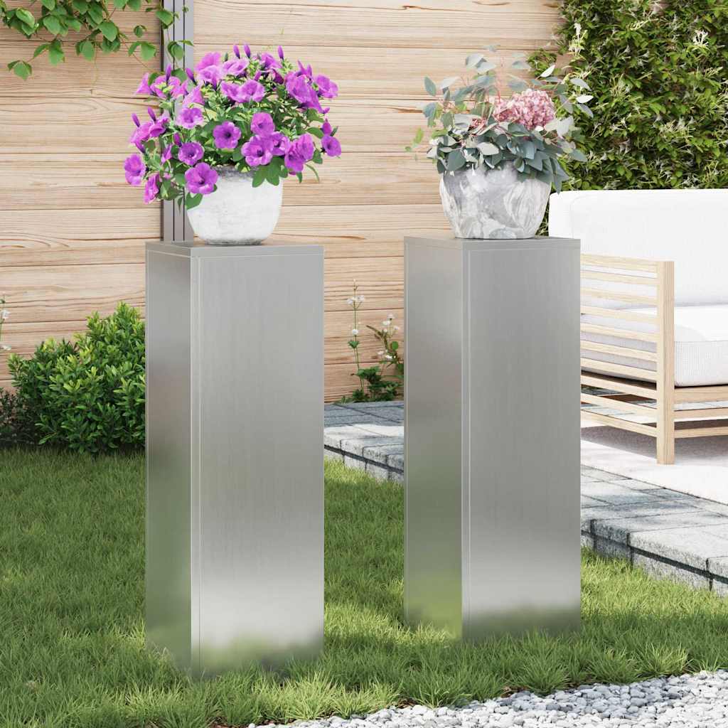 Plantenstandaard 2 Pcs 24 X 24 X 35 Cm Staal