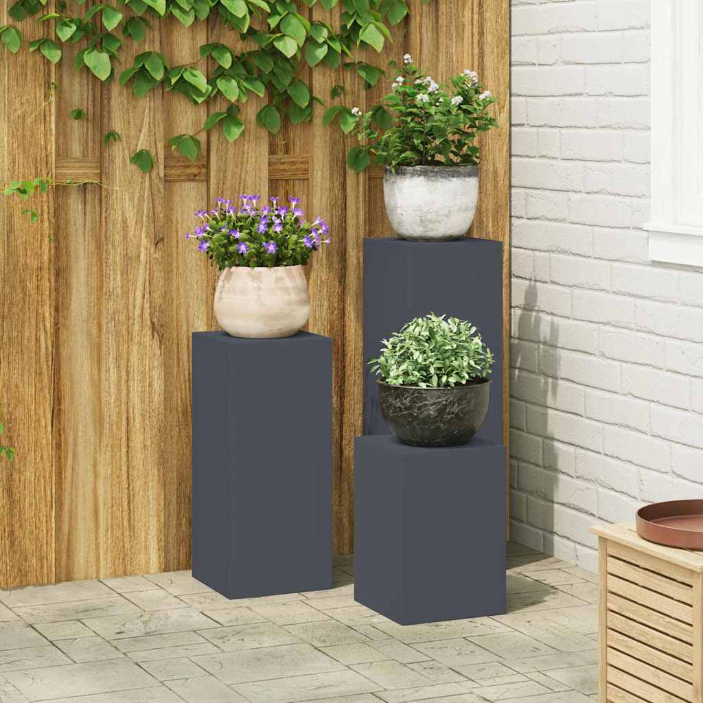 Plantenstandaard 2 Pcs 24 X 24 X 35 Cm Staal