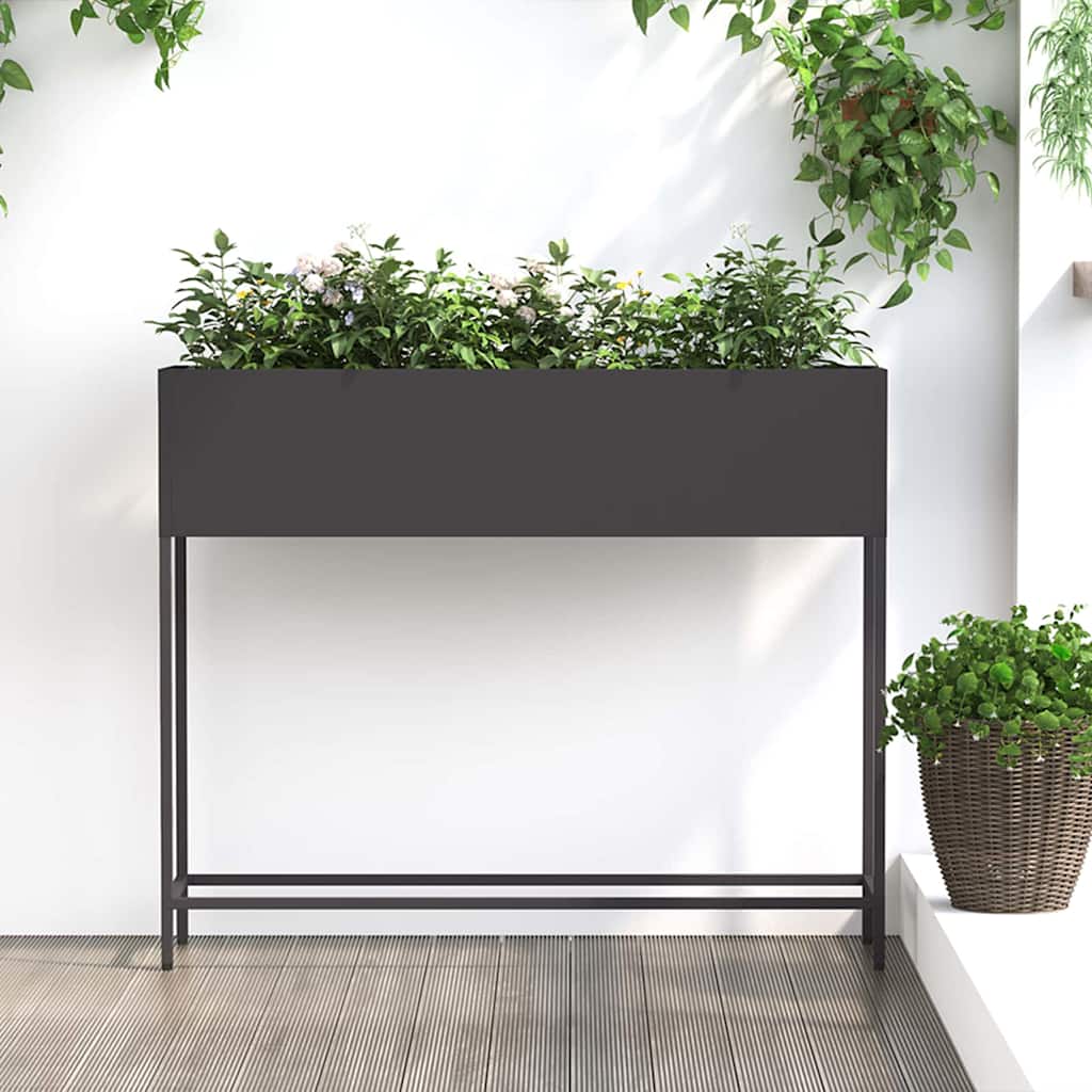 Verhoogde Tuin Plantbak Zilver