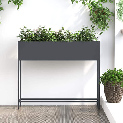 Verhoogde Tuin Plantbak 60 X 26 X 48 Cm Staal