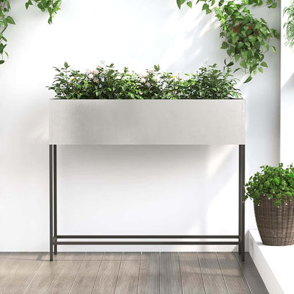 Verhoogde Tuin Plantbak Zilver