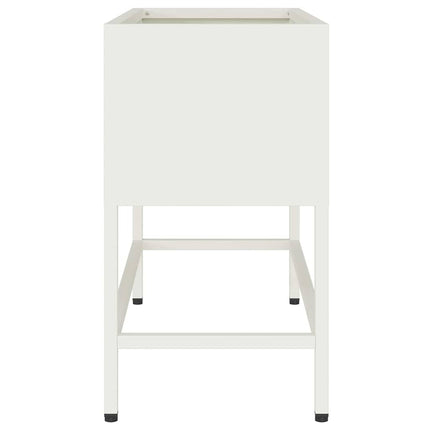 Verhoogde Tuin Plantbak 60 X 26 X 48 Cm Staal