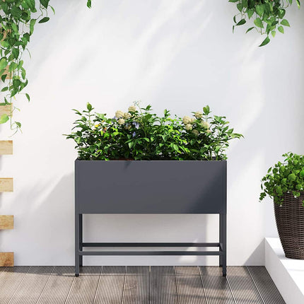 Verhoogde Tuin Plantbak 60 X 26 X 48 Cm Staal