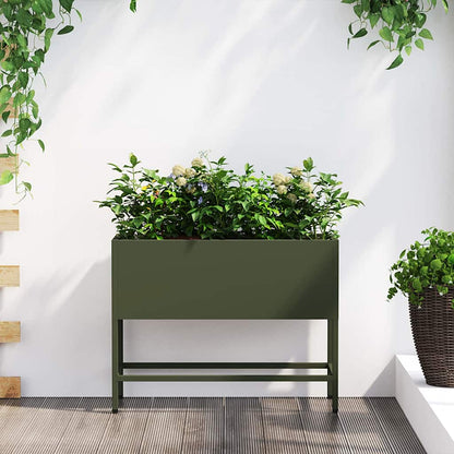 Verhoogde Tuin Plantbak Zilver