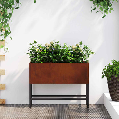 Verhoogde Tuin Plantbak Zilver