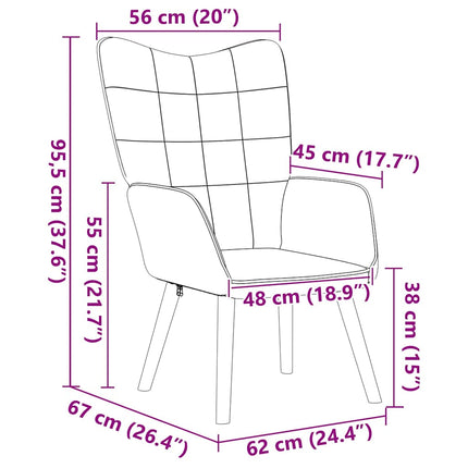 Fauteuil 62 X 67 X 95,5 Cm Sherpa Stof