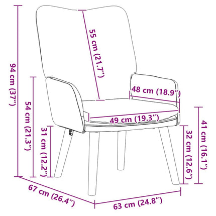 Fauteuil 63 X 67 X 94 Cm Schapenstof En Triplex