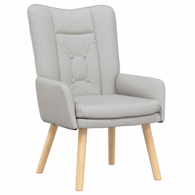 Fauteuil Wolkengrijs Stof En Multiplex