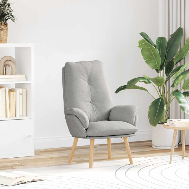 Fauteuil Wolkengrijs 69 X 74 X 93 Cm Stof En Multiplex