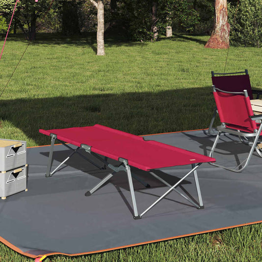 Opvouwbaar Camping Bed Rood 62 x 194 x 42 cm Oxford stof