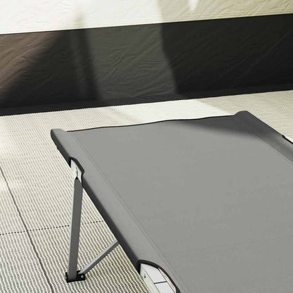 Opvouwbaar Camping Bed Grijs 62 x 194 x 42 cm Oxford stof