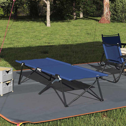 Opvouwbaar Camping Bed Blauw 206 x 76 x 74 cm Oxford stof