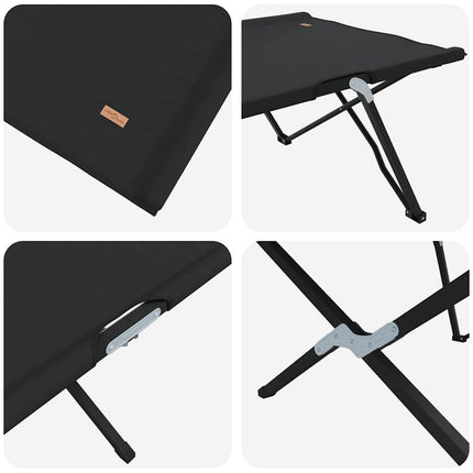 Opvouwbaar Camping Bed 206 X 76 X 74 Cm Oxford En Staal
