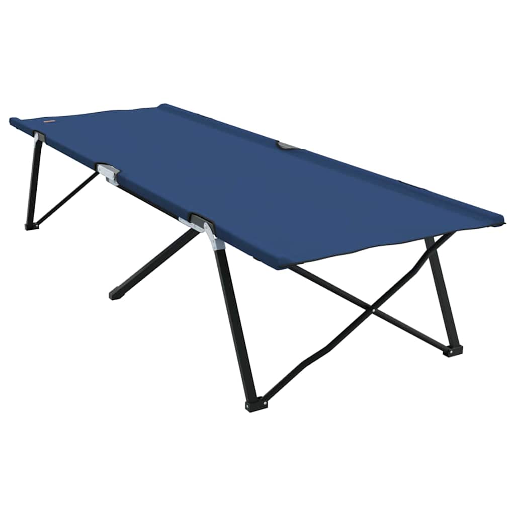 Opvouwbaar Camping Bed 2 pcs Blauw 206 x 76 x 74 cm Oxford stof