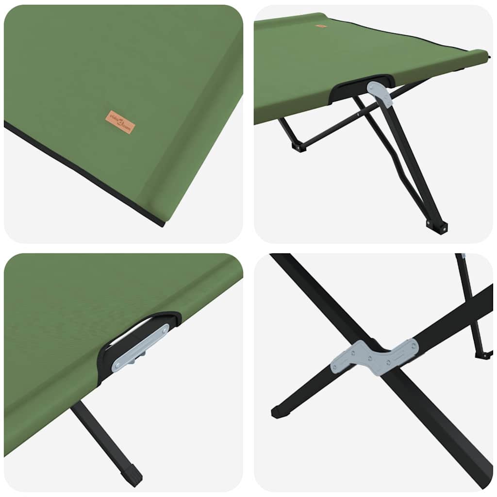 Opvouwbaar Camping Bed 2 pcs Amy geel 206 x 76 x 74 cm