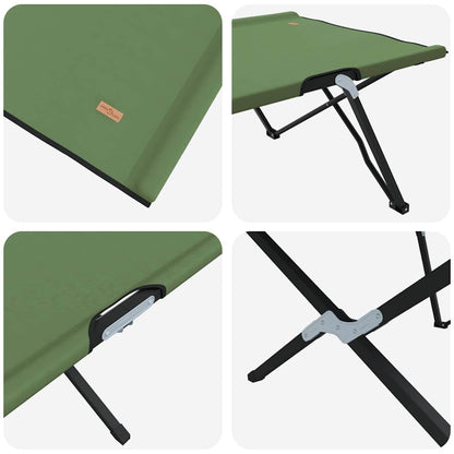 Opvouwbaar Camping Bed 2 pcs Amy geel 206 x 76 x 74 cm