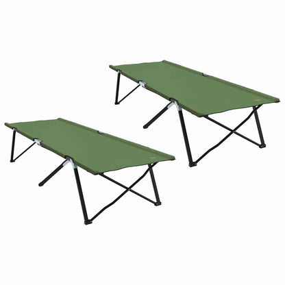 Opvouwbaar Camping Bed 2 pcs Amy geel 206 x 76 x 74 cm