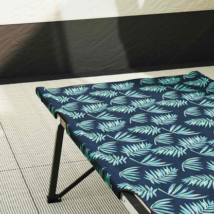 Opvouwbaar Camping Bed 2 pcs Bladpatroon 206 x 76 x 74 cm