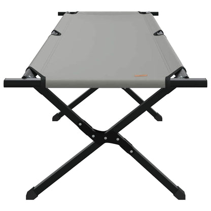 Opvouwbaar Camping Bed Grijs Oxford stof