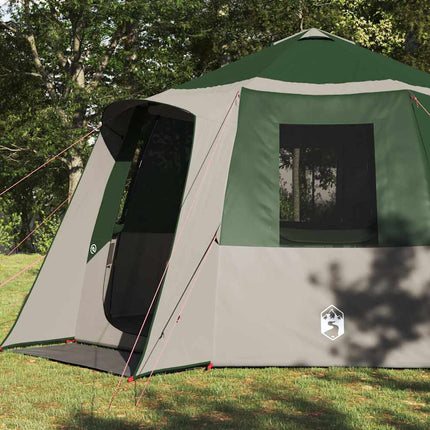 Cabin Tent 12-Person Met Dak En Wit 405 X 405 X 273 Cm