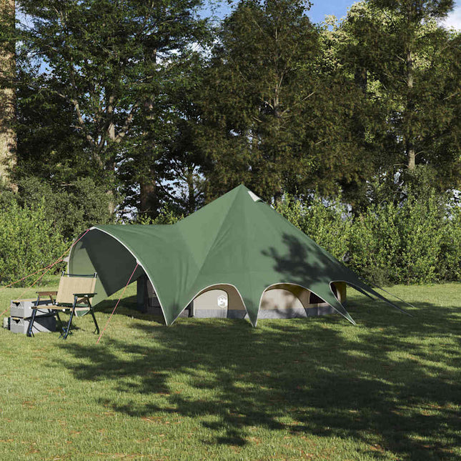 Teepee Tent 3-Person Met Dak En Grijs 312 X 312 X 197 Cm