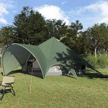 Teepee Tent 3-Person Met Dak En Grijs 312 X 312 X 197 Cm