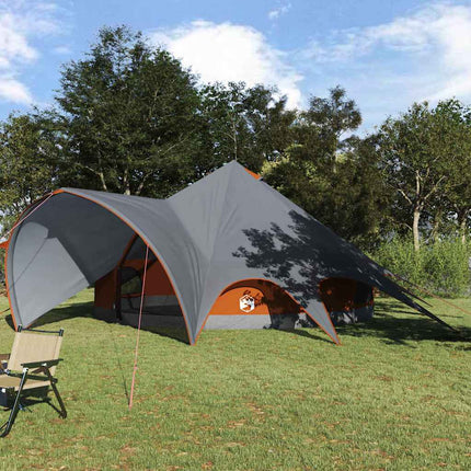 Teepee Tent 3-Person Met Dak En Grijs 312 X 312 X 197 Cm