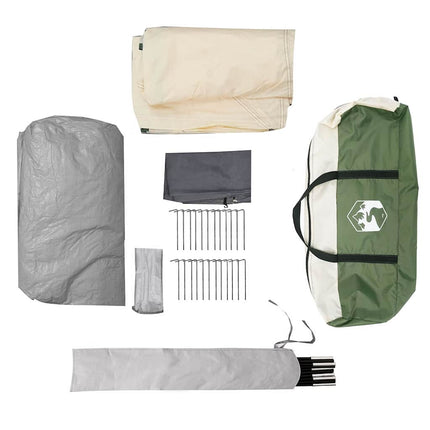 Tunnel Tent 4-Person Met Dak En Wit 778 X 356 X 210 Cm