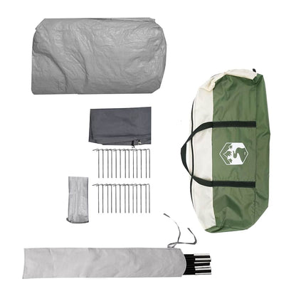 Tunnel Tent 6-Persoon Met Dak En Wit 700 X 590 X 215 Cm