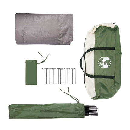 Tunnel Tent 3-Person Met Dak En Wit 328 X 228 X 115 Cm