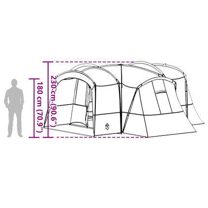 Familietent Voor 12 Personen En Wit 760 X 645 X 230 Cm