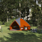 Voor 4 personen / Grijs en oranje