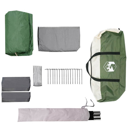 Familietent Voor 10 Personen En Grijs 460 X 430 X 214 Cm